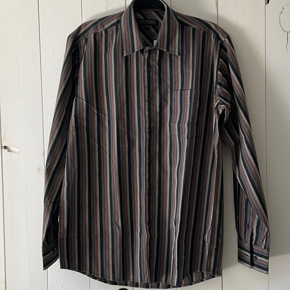 Men's Striped Dress Shirt NWOT